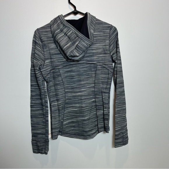 **Hooded Define Jacket *Nulu 10 heathered Black/White/Black - Picture 2 of 6